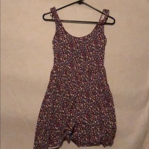 Burgundy floral dress from American Eagle